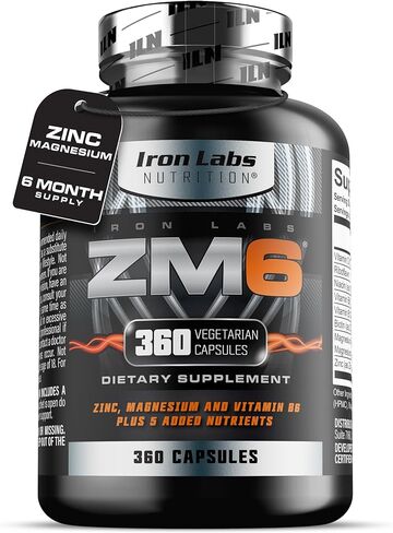 Iron Labs ZM6 Gummies for Men & Women – Zinc Magnesium Gummies (100 Count, Orange Flavour, Vegan) – Magnesium Citrate and Zinc Citrate Supplements with Vitamin B6 and D3 in Saudi Arabia