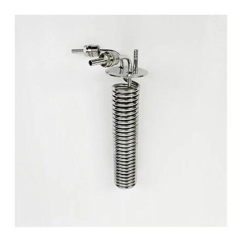 3" 76mm(OD91mm) Tri-clamp Distiller Cooling Coil with 1/2" Female Or Male Thread Reflux Condenser Height 295mm SS304(Female Thread) in Saudi Arabia