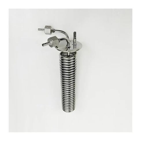 3" 76mm(OD91mm) Tri-clamp Distiller Cooling Coil with 1/2" Female Or Male Thread Reflux Condenser Height 295mm SS304(Female Thread) in Saudi Arabia