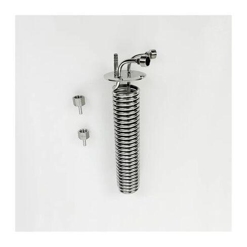 3" 76mm(OD91mm) Tri-clamp Distiller Cooling Coil with 1/2" Female Or Male Thread Reflux Condenser Height 295mm SS304(Female Thread) in Saudi Arabia