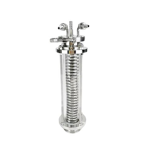 2" Tri-clamp Sanitary Dephlegmator/Distillation Condenser with 2" Long Type Sight Glass for Homebrew Distillation Reflux Dimroth(A Type) in Saudi Arabia