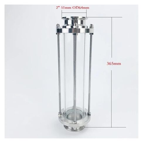 2" Tri-clamp Sanitary Dephlegmator/Distillation Condenser with 2" Long Type Sight Glass for Homebrew Distillation Reflux Dimroth(A Type) in Saudi Arabia