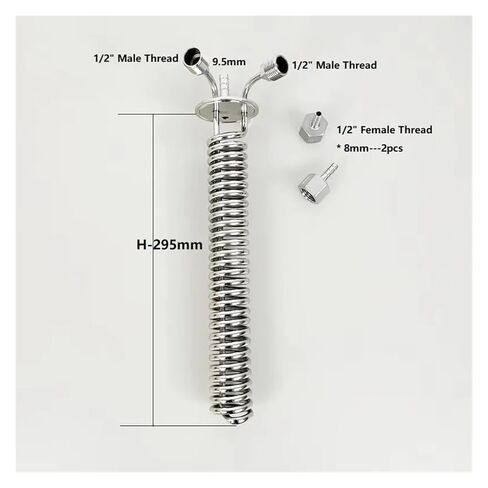 2" Tri-clamp Sanitary Dephlegmator/Distillation Condenser with 2" Long Type Sight Glass for Homebrew Distillation Reflux Dimroth(A Type) in Saudi Arabia