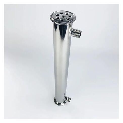 2"51mm(OD64mm) Distiller Condenser Reflux Dephlegmator Length 450mm with 1/2" Male Thread Sanitary Steel 304 in Saudi Arabia