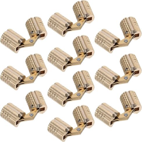 VALICLUD 10 قطع مفصلات خزانة غير مرئية مخفية 8 مم مفصلات أسطوانة نحاسية صلبة زاوية فتح 180 درجة لمشروعات صندوق المجوهرات اليدوية وأبواب الأثاث الصغيرة in Kuwait