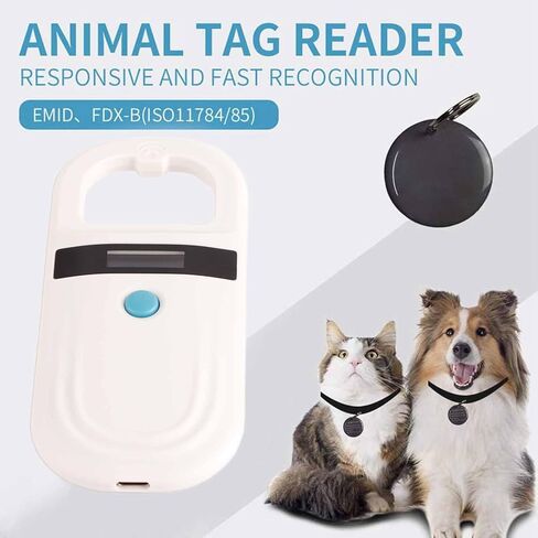 Handheld Microchip Scanner Animal Chip ID Scanner Rechargeable Pet Tag Scanner for Railway Detection in Saudi Arabia