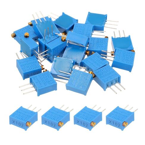 MECCANIXITY 20Pcs 1M Ohm Multiturn Trimmer Potentiometer, 3296X Side Adjustable Variable Resistor High Precision Potentiometer for Precision Circuit Adjustment, DIY Electronics Projects in Saudi Arabia