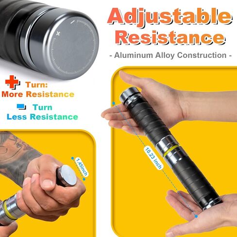 Forearm Strengthener and Wrist, Adjustable Resistance for Hand, Wrist & Forearm Strengthener with All-Metal Build, Portable Wrist Roller Exercise Equipment for Home Gym in Saudi Arabia