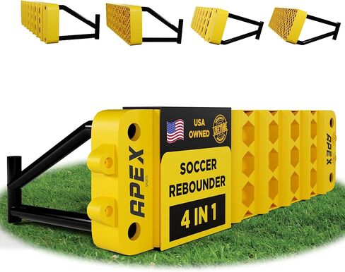 لوحة Apex Sports لكرة القدم مع 4 إعدادات زاوية قابلة للتعديل - مدرب تمرير كرة القدم المحمول ومدرب الكرة الطائرة مع حقيبة حمل وحقيبة رمل in Kuwait