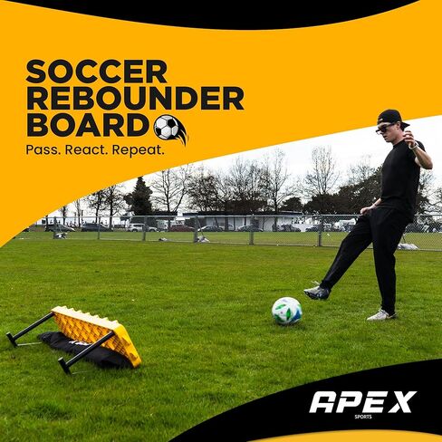 لوحة Apex Sports لكرة القدم مع 4 إعدادات زاوية قابلة للتعديل - مدرب تمرير كرة القدم المحمول ومدرب الكرة الطائرة مع حقيبة حمل وحقيبة رمل in Kuwait