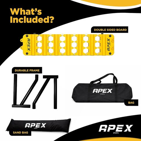 لوحة Apex Sports لكرة القدم مع 4 إعدادات زاوية قابلة للتعديل - مدرب تمرير كرة القدم المحمول ومدرب الكرة الطائرة مع حقيبة حمل وحقيبة رمل in Kuwait