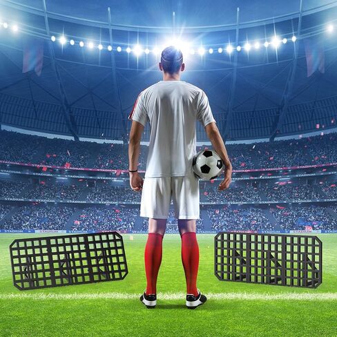 Soccer Rebounder Board, 2-Angles Portable Passing Board Soccer Wall for Backyard, Enhanced Rebound Performance, Stability, and Durability for Passing & Reaction Skills - Soccer Training Equipment in Kuwait