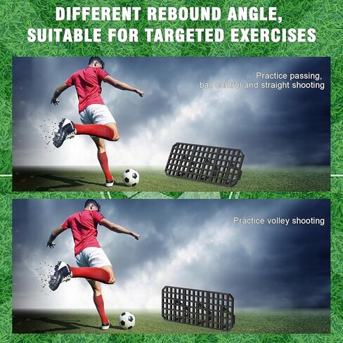 Soccer Rebounder Board, 2-Angles Portable Passing Board Soccer Wall for Backyard, Enhanced Rebound Performance, Stability, and Durability for Passing & Reaction Skills - Soccer Training Equipment in Kuwait