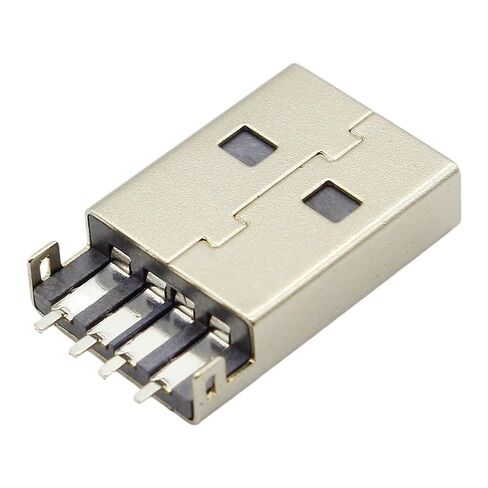 fengpeng 10pcs/lot USB 2.0 4Pin A Type Male Plug SMT Connector Black G49 for Data Transmission Charging in Saudi Arabia