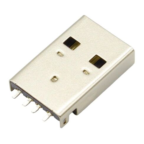 fengpeng 10pcs/lot USB 2.0 4Pin A Type Male Plug SMT Connector Black G49 for Data Transmission Charging in Saudi Arabia