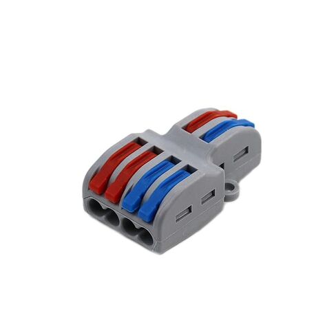 Universal Compact Wiring Splicing Conector Wire Connector 222-412 L+e+d Strip Lighting Electric Quick Connectors Conductor Push-in P421 2 3 Pin Splicing Terminal Blocks(T11WB,50PCS) in Saudi Arabia
