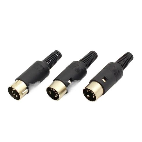 fengpeng 3pcs/lot DIN Male Plug Cable Connector 5 Pin with Plastic Handle in Kuwait