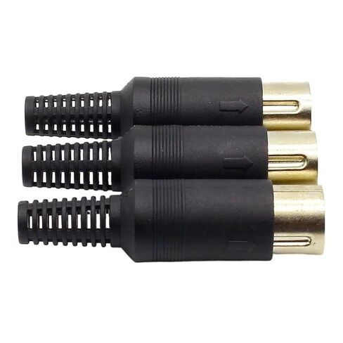 fengpeng 3pcs/lot DIN Male Plug Cable Connector 5 Pin with Plastic Handle in Kuwait