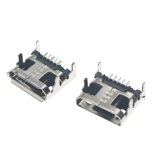 fengpeng 5/10/50/100PCS Micro USB Female 5Pin Conneetor Female Port Jack Solder Plug SMD SMT Android Phone Data Charging Socket(Style 2,100 pcs) in Saudi Arabia