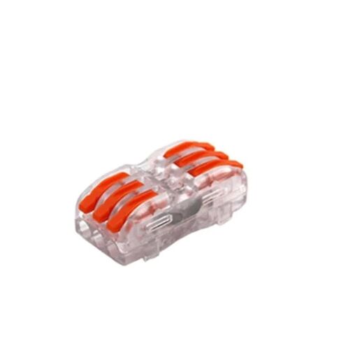 Universal Compact Wiring Splicing Conector Wire Connector 222 3 4 5 Pin Splicing Terminal Blocks L+e+d Strip Lighting Electric Quick Connectors Conductor Rail Conector(K42,30PCS) in Saudi Arabia