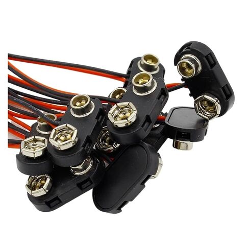 fengpeng 10pcs 9V Battery Snap Connector Clip Lead Wires Holder in Saudi Arabia