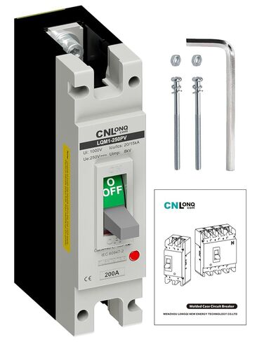 250Amp Molded Case Circuit Breaker MCCB 1 Pole DC250V Battery Disconnect Switch, PV Circuit Breaker or Main Power for Boat, Solar, UPS and Battery in Saudi Arabia