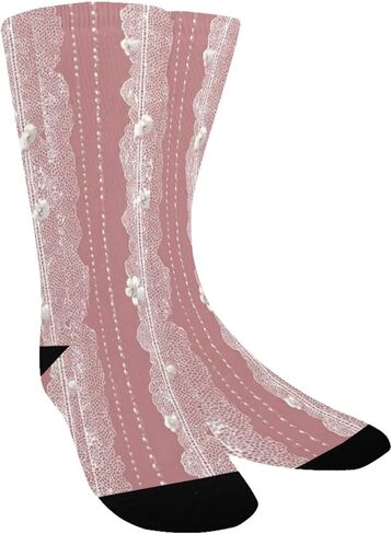 جوارب المشي لمسافات طويلة بتصميم الماس الوردي - جوارب شتوية حرارية سميكة دافئة للأولاد والبنات الصغار للمدرسة، والارتداء اليومي والأنشطة الخارجية in Kuwait