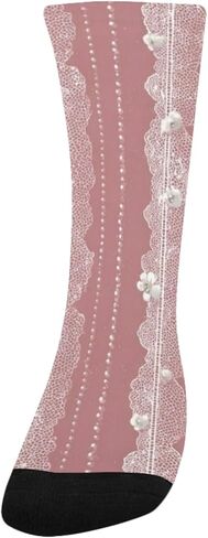 جوارب المشي لمسافات طويلة بتصميم الماس الوردي - جوارب شتوية حرارية سميكة دافئة للأولاد والبنات الصغار للمدرسة، والارتداء اليومي والأنشطة الخارجية in Kuwait