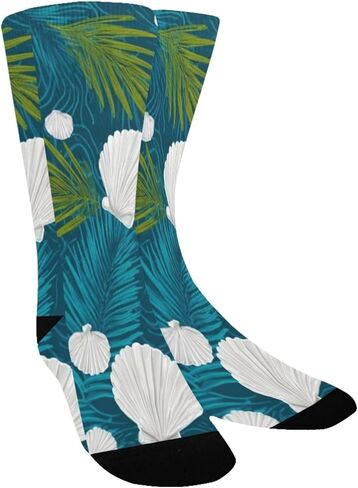 جوارب المشي لمسافات طويلة بلون أزرق صدفي استوائي - جوارب شتوية حرارية سميكة دافئة للأولاد والبنات الصغار للمدرسة، والارتداء اليومي والأنشطة الخارجية in Kuwait