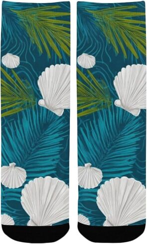 جوارب المشي لمسافات طويلة بلون أزرق صدفي استوائي - جوارب شتوية حرارية سميكة دافئة للأولاد والبنات الصغار للمدرسة، والارتداء اليومي والأنشطة الخارجية in Kuwait