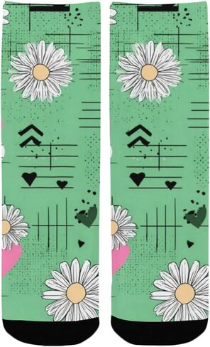 جوارب باستيل فلورال بوب للتنزه سيرًا على الأقدام - جوارب شتوية حرارية سميكة دافئة للأطفال الصغار للأولاد والبنات للمدرسة، والارتداء اليومي والأنشطة الخارجية in Kuwait