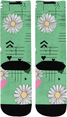 جوارب باستيل فلورال بوب للتنزه سيرًا على الأقدام - جوارب شتوية حرارية سميكة دافئة للأطفال الصغار للأولاد والبنات للمدرسة، والارتداء اليومي والأنشطة الخارجية in Kuwait