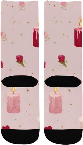 جوارب كاندل روز جلو باللون الوردي للمشي لمسافات طويلة - جوارب شتوية حرارية سميكة دافئة للأطفال الصغار للأولاد والبنات للمدرسة، والارتداء اليومي والأنشطة الخارجية in Kuwait