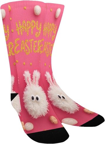 جوارب المشي لمسافات طويلة على شكل أرنب أحمر لعيد الفصح - جوارب شتوية حرارية سميكة دافئة للأطفال الصغار للأولاد والبنات للمدرسة، والارتداء اليومي والأنشطة الخارجية in Kuwait