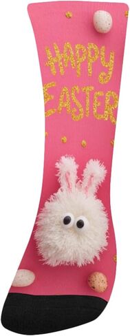 جوارب المشي لمسافات طويلة على شكل أرنب أحمر لعيد الفصح - جوارب شتوية حرارية سميكة دافئة للأطفال الصغار للأولاد والبنات للمدرسة، والارتداء اليومي والأنشطة الخارجية in Kuwait