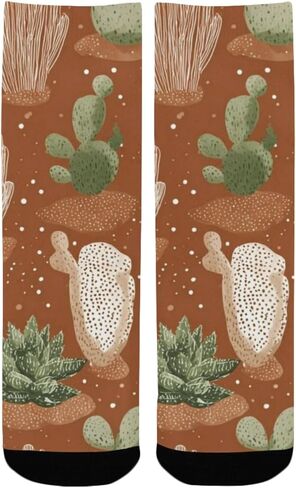 جوارب المشي لمسافات طويلة بتصميم عصاري صحراوي - جوارب شتوية حرارية سميكة دافئة للأولاد والبنات الصغار للمدرسة، والارتداء اليومي والأنشطة الخارجية in Kuwait