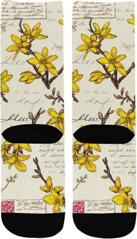 جوارب المشي لمسافات طويلة باللون الأصفر على شكل مغلف - جوارب شتوية حرارية سميكة دافئة للأولاد والبنات الصغار للمدرسة، والارتداء اليومي والأنشطة الخارجية in Kuwait