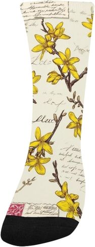 جوارب المشي لمسافات طويلة باللون الأصفر على شكل مغلف - جوارب شتوية حرارية سميكة دافئة للأولاد والبنات الصغار للمدرسة، والارتداء اليومي والأنشطة الخارجية in Kuwait