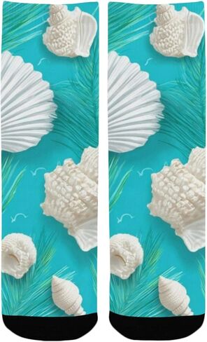 جوارب Coastal Shell Bloom للمشي لمسافات طويلة - جوارب شتوية حرارية سميكة دافئة للأطفال الصغار للأولاد والبنات للمدرسة، والارتداء اليومي والأنشطة الخارجية in Kuwait