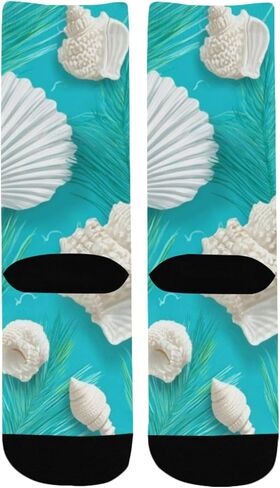 جوارب Coastal Shell Bloom للمشي لمسافات طويلة - جوارب شتوية حرارية سميكة دافئة للأطفال الصغار للأولاد والبنات للمدرسة، والارتداء اليومي والأنشطة الخارجية in Kuwait