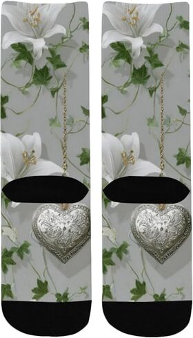 جوارب فضية على شكل قلب بلوم للتنزه سيرًا على الأقدام - جوارب شتوية حرارية سميكة دافئة للأطفال الصغار للأولاد والبنات للمدرسة، والارتداء اليومي والأنشطة الخارجية in Kuwait