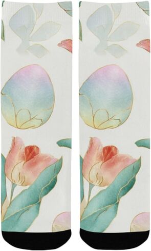 جوارب التنزه سيرًا على الأقدام على شكل بيضة عيد الفصح الربيعية - جوارب شتوية حرارية سميكة دافئة للأولاد والبنات للمدرسة، والارتداء اليومي والأنشطة الخارجية in Kuwait