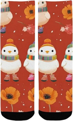 جوارب شتوية للمشي على شكل زهرة الفرخ - جوارب شتوية حرارية سميكة دافئة للأطفال الصغار للأولاد والبنات للمدرسة، والارتداء اليومي والأنشطة الخارجية in Kuwait