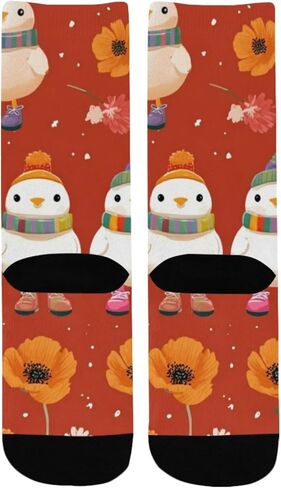 جوارب شتوية للمشي على شكل زهرة الفرخ - جوارب شتوية حرارية سميكة دافئة للأطفال الصغار للأولاد والبنات للمدرسة، والارتداء اليومي والأنشطة الخارجية in Kuwait