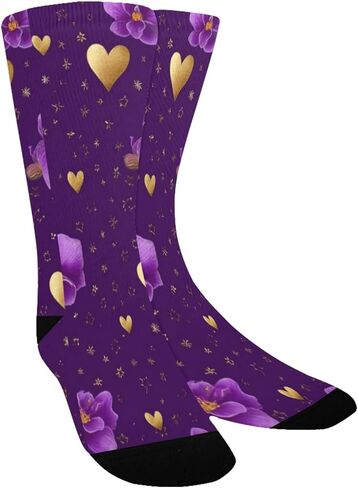 جوارب منتصف الليل المتوهجة بالزهور - جوارب شتوية حرارية سميكة دافئة للأولاد والبنات للمدرسة، والارتداء اليومي والأنشطة الخارجية in Kuwait