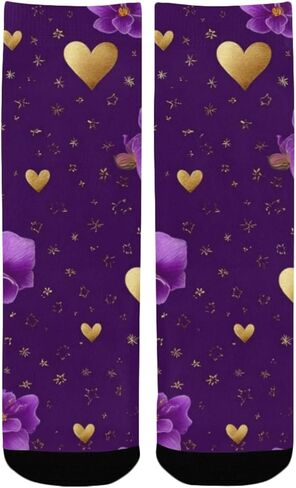 جوارب منتصف الليل المتوهجة بالزهور - جوارب شتوية حرارية سميكة دافئة للأولاد والبنات للمدرسة، والارتداء اليومي والأنشطة الخارجية in Kuwait