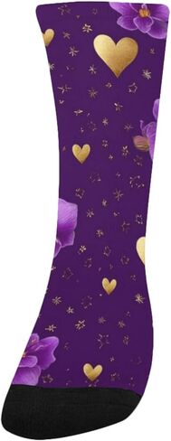 جوارب منتصف الليل المتوهجة بالزهور - جوارب شتوية حرارية سميكة دافئة للأولاد والبنات للمدرسة، والارتداء اليومي والأنشطة الخارجية in Kuwait