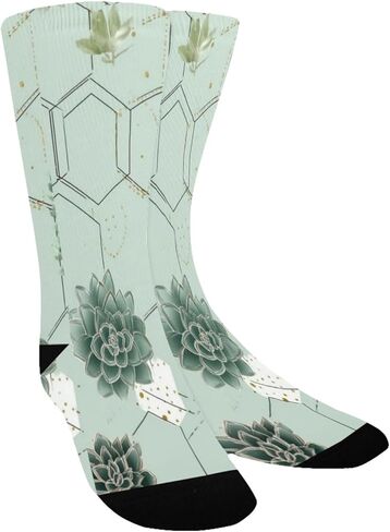 جوارب المشي لمسافات طويلة بوعاء عصرية باللون الأخضر من Art Green - جوارب شتوية حرارية سميكة دافئة للأولاد والبنات للمدرسة، والارتداء اليومي والأنشطة الخارجية in Kuwait