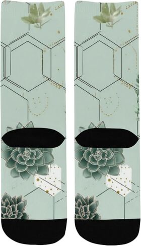 جوارب المشي لمسافات طويلة بوعاء عصرية باللون الأخضر من Art Green - جوارب شتوية حرارية سميكة دافئة للأولاد والبنات للمدرسة، والارتداء اليومي والأنشطة الخارجية in Kuwait