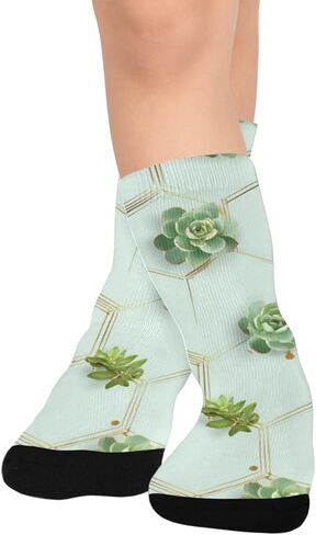 جوارب المشي لمسافات طويلة باللون الأخضر الحديث - جوارب شتوية حرارية سميكة دافئة للأولاد والبنات الصغار للمدرسة، والارتداء اليومي والأنشطة الخارجية in Kuwait